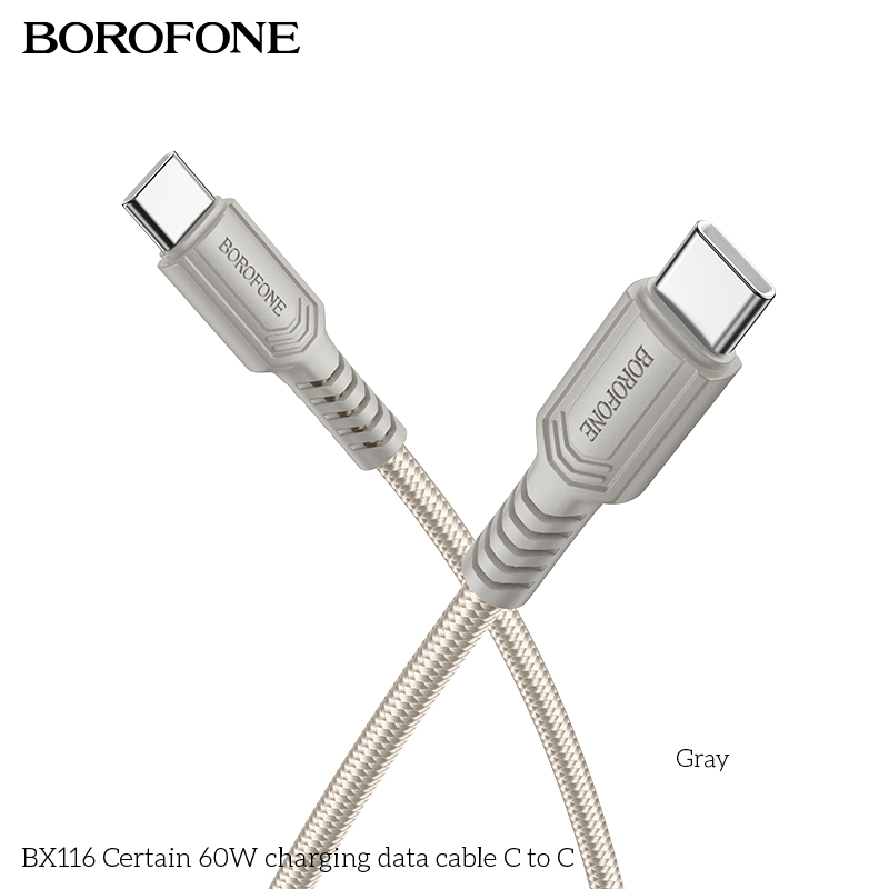 BOROFONE BX116 Certain USB-C to USB-C cable NZ